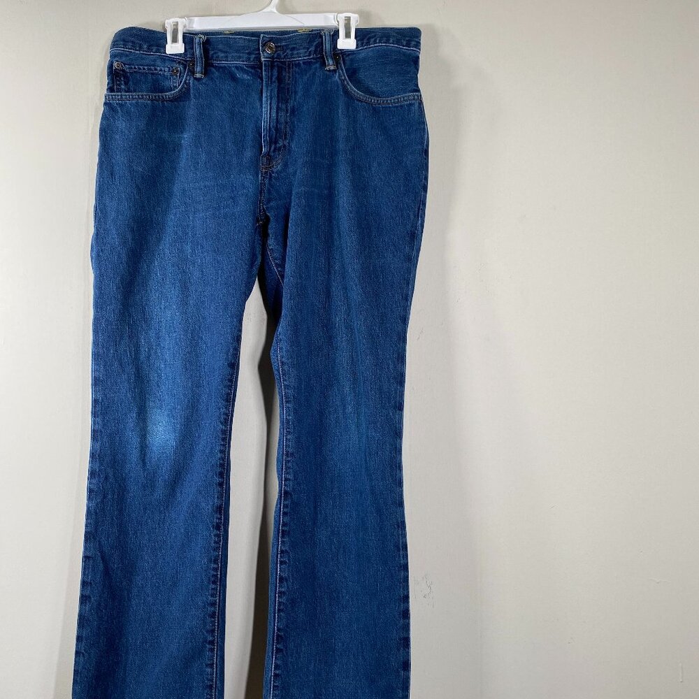 GAP 1969 Standard Denim Jeans Men's 36 x 32 Mid Rise Blue Casual Pants
